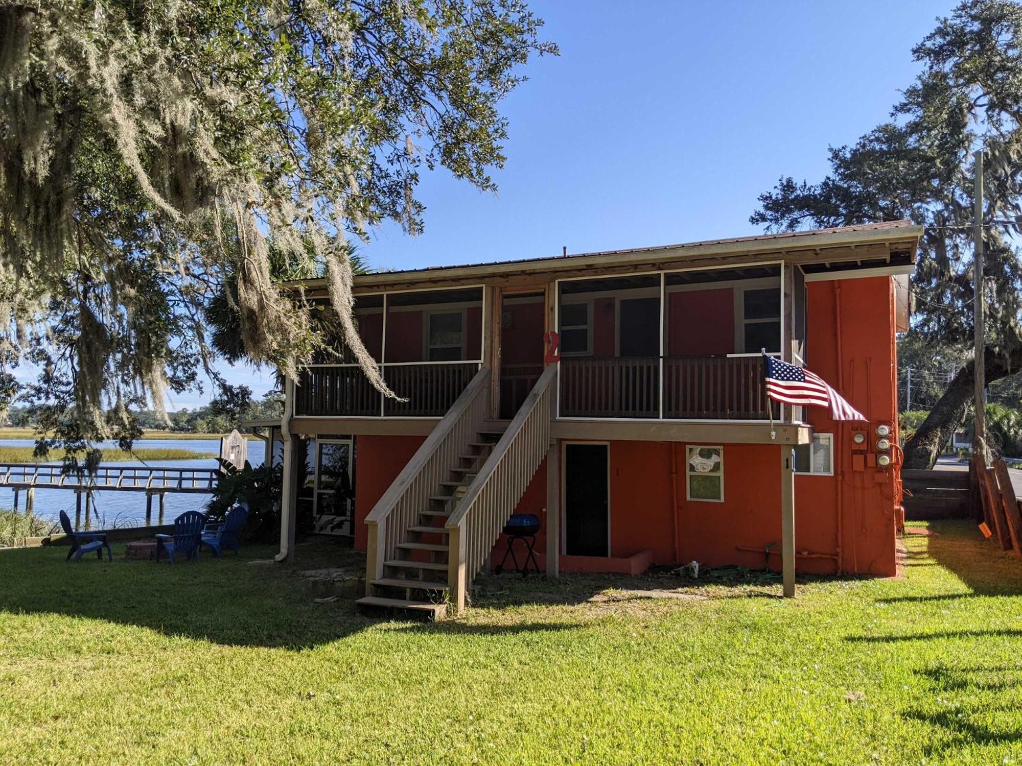 Retro Rainbow At Herb River-Orange Oasis #2-Upstairs Savannah Exterior photo